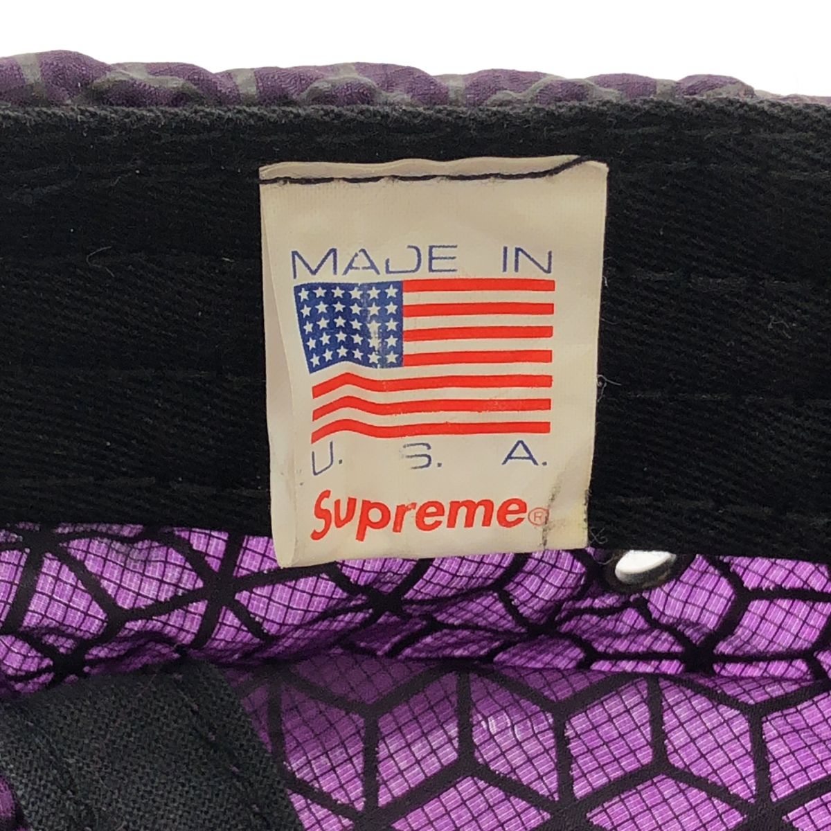 Supreme Supreme シュプリーム 19SS Geometric Ripstop Camp Cap ジオ 