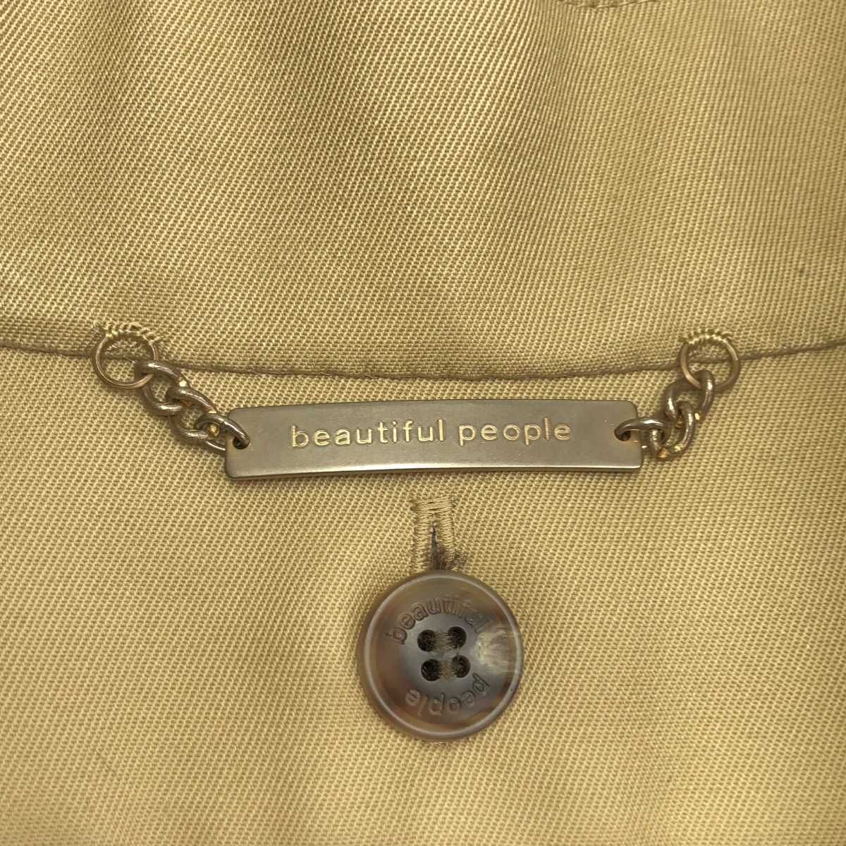 数量限定で特別販売。 beautiful people ビューティフルピープル ultimate pima twill maxilong trench coat レオパードインナートレンチコート 1835103424 ベージュ 140 業界最安値に挑戦！！