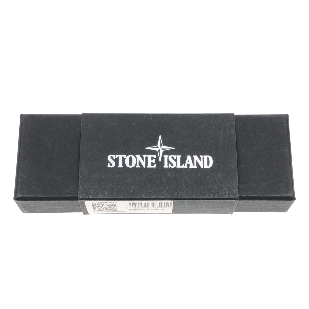  STONE ISLAND ストーンアイランド カラビナ ベルクロテープ キーホルダー -S 0155 グレー キーホルダー キーリング 小物