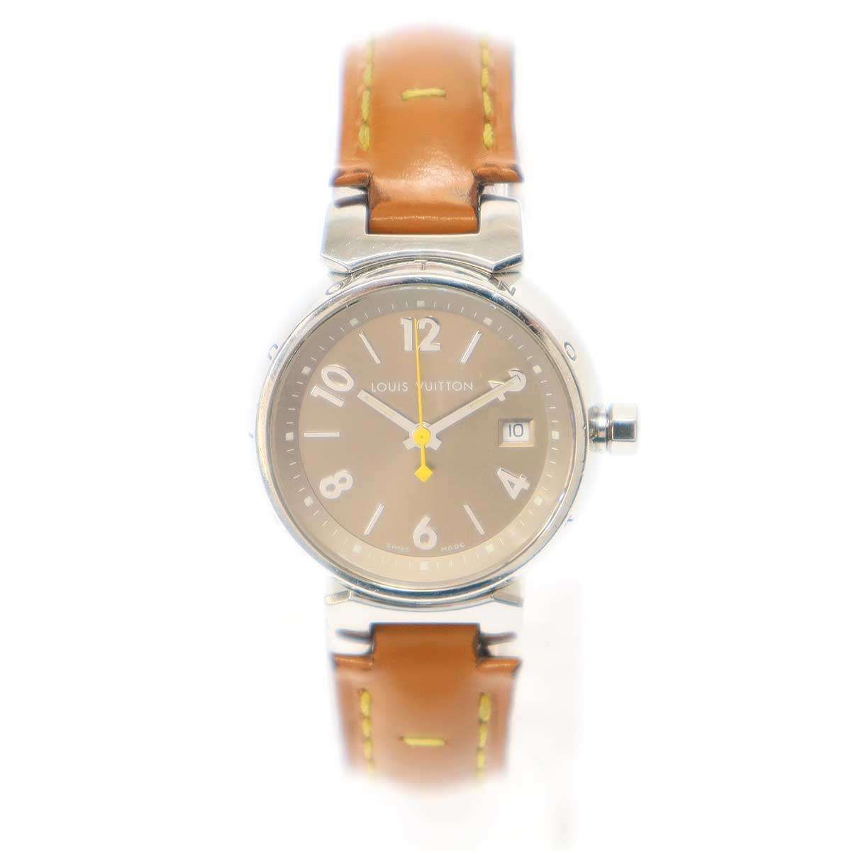 LOUIS VUITTON ルイヴィトン Q 1212 タンブール パテントクウォーツ 腕祖型 シルバー