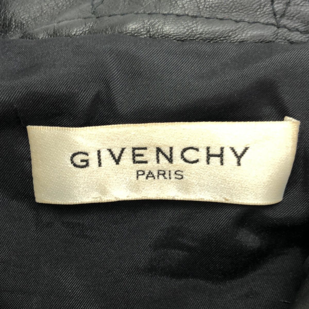GIVENCHY ジバンシィ ハイネックフルジップ ファーレザーライダースジャケット ブラック - GULLKHAN_COM