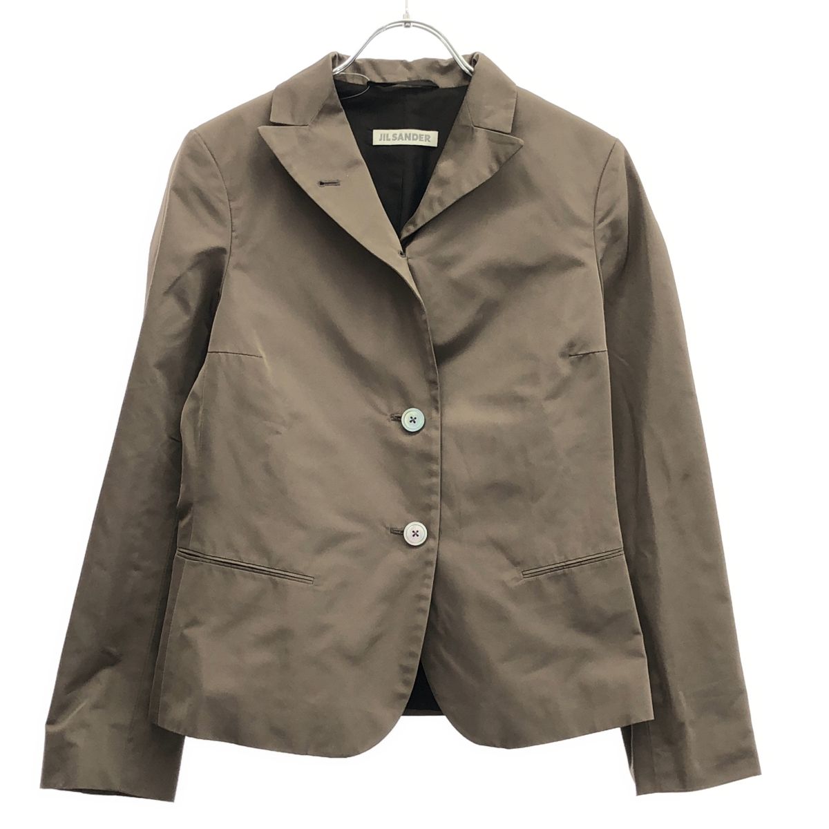 JIL SANDER ジルサンダー 2009AW ナイロンセットアップスーツ BW159910 BW359810 ブラウン系 34