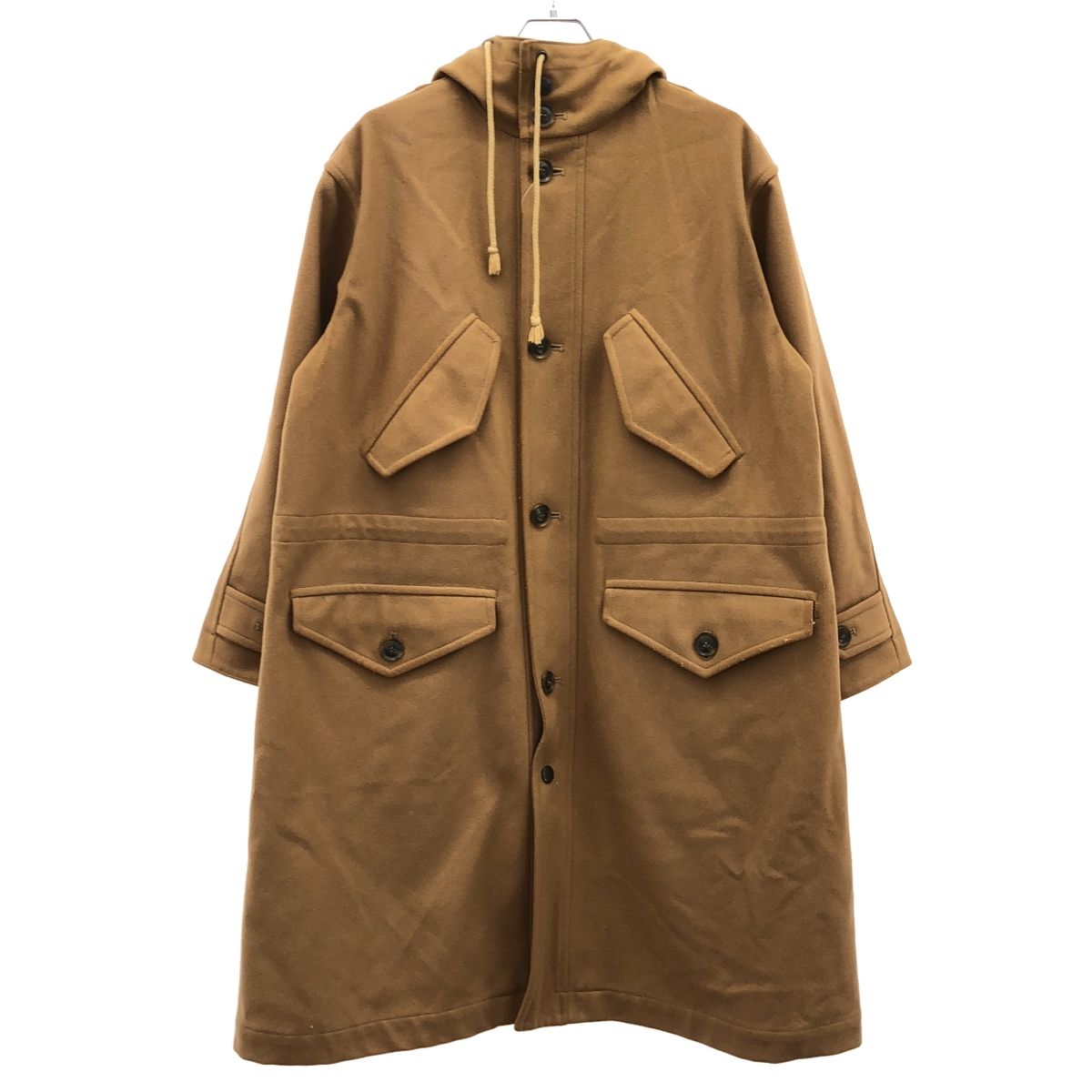 London tradition ロンドントラディション iliann loeb別注 ウールフーデッドコート キャメル -