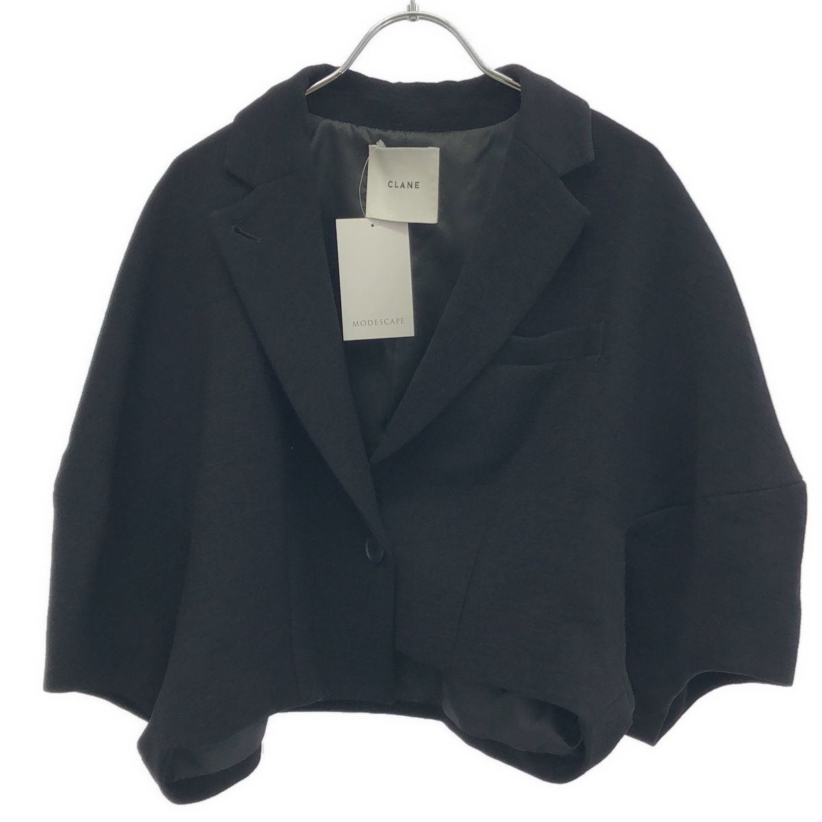 CLANE クラネ 23SS LANTERN SLEEVE JACKET ランタンスリーブテーラージャケット 14103-0602 ブラック 1