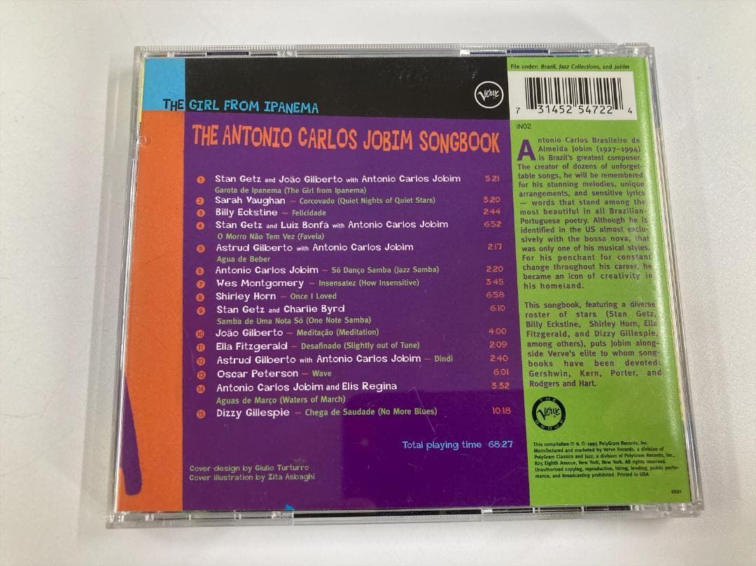 M19862◇The Girl From Ipanema: The Antonio Carlos Jobim Songbook