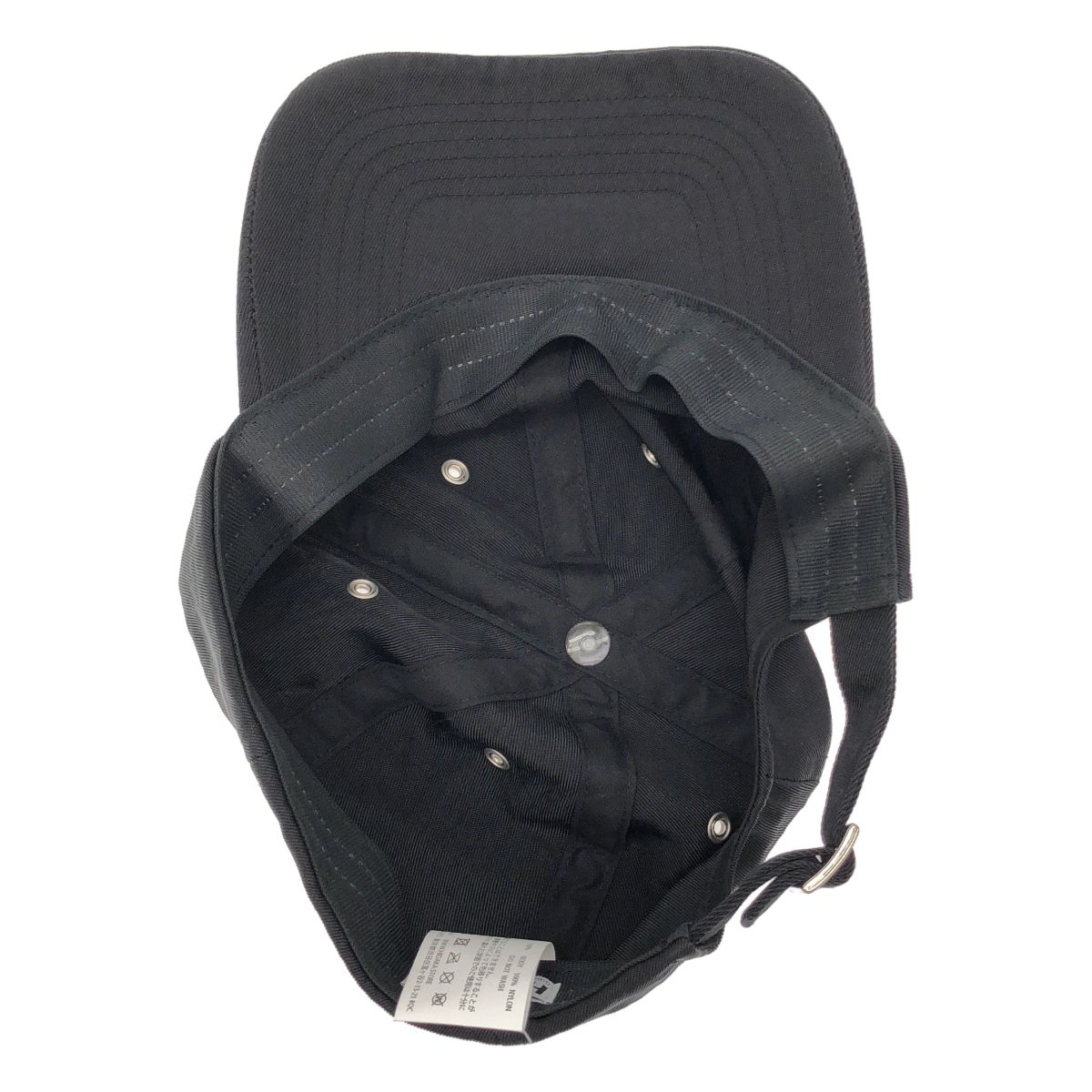 ナイロンキャップ ブラック