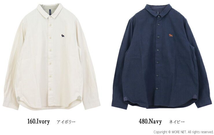 ナチュラルランドリー NATURAL LAUNDRY フランネルデイリー刺繍シャツ 7255T-002 長袖 レギュラー ワンポイント レディース 2025秋冬
