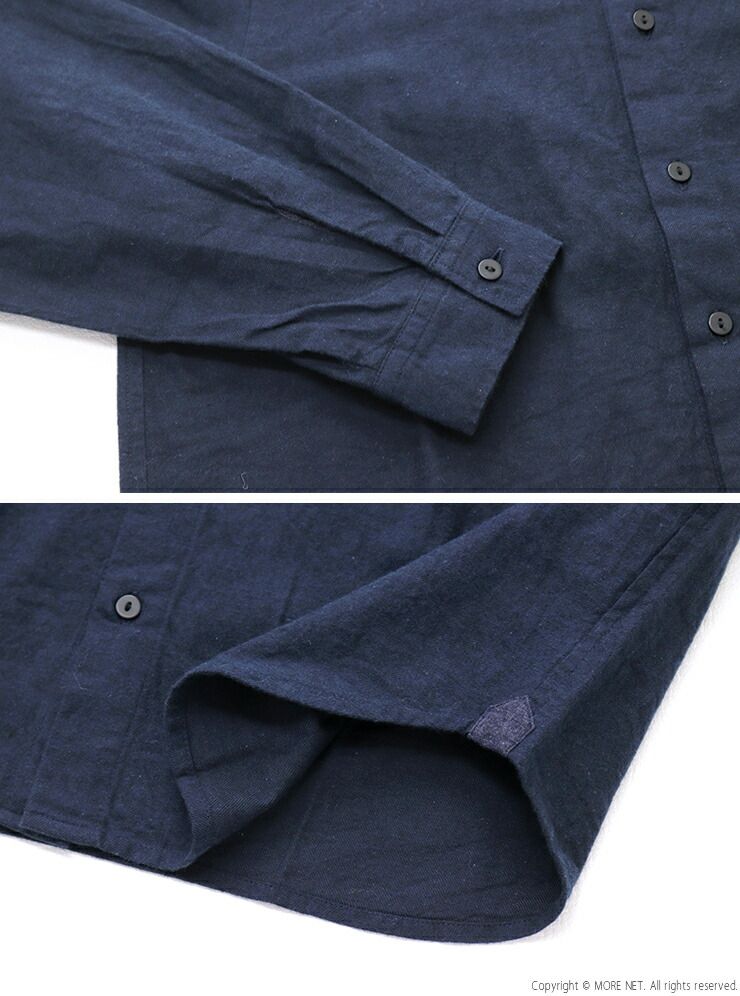 フランネルデイリー刺繍シャツ 7255