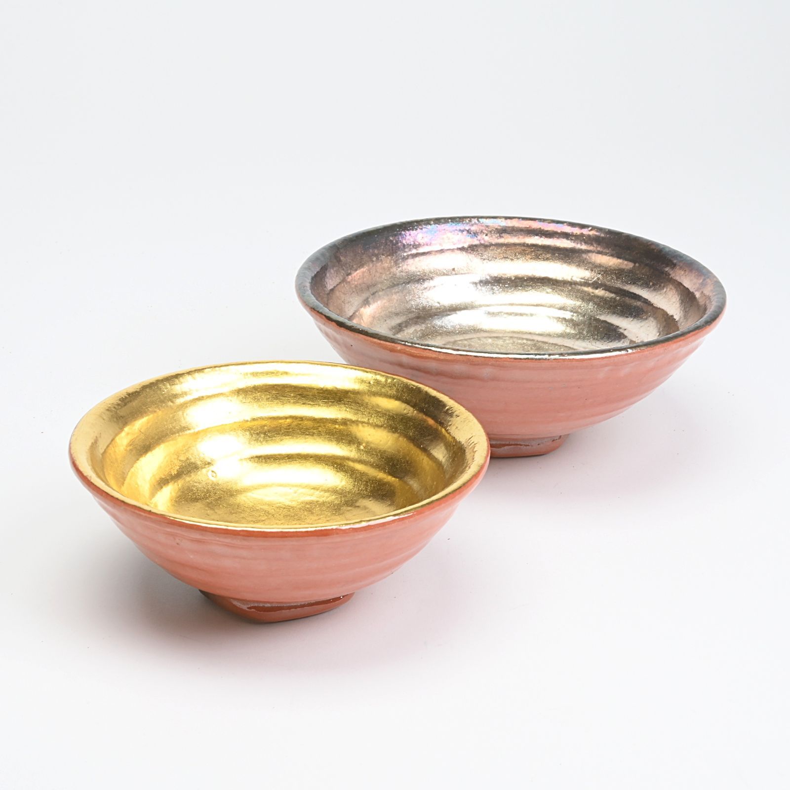 川崎和楽 造 節約 嶋台茶碗 共箱 茶道具 川崎和楽造 赤楽嶋台茶碗 共箱