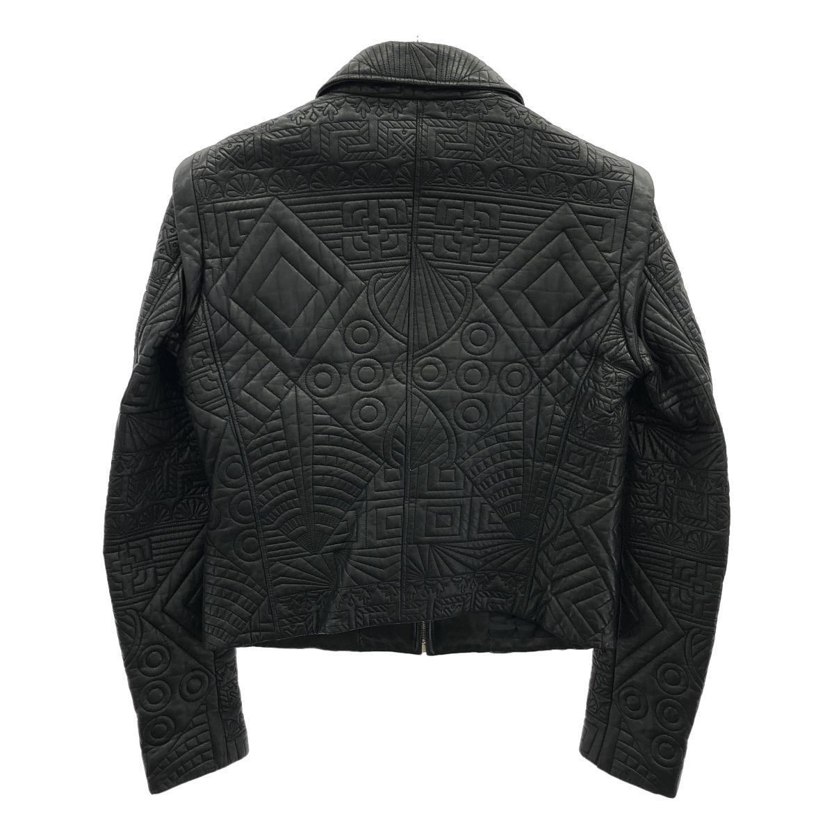 GIANNI VERSACE ジャンニ ヴェルサーチ 1990 s ヴィンテージレザージャケット ブラック 42