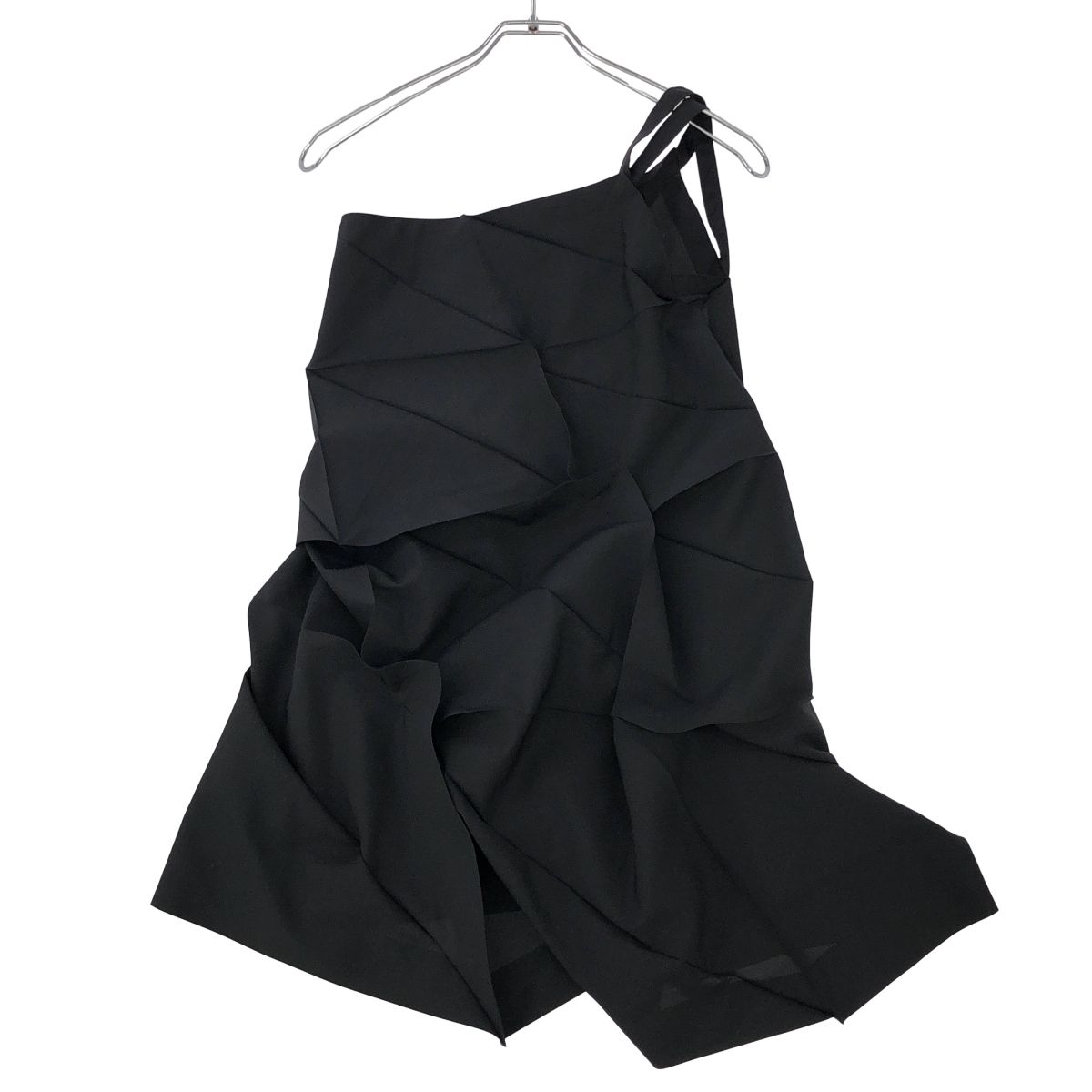 132.5 ISSEY MIYAKE 132.5イッセイミヤケ 立体デザイン ワンショルダートップス ブラック 3