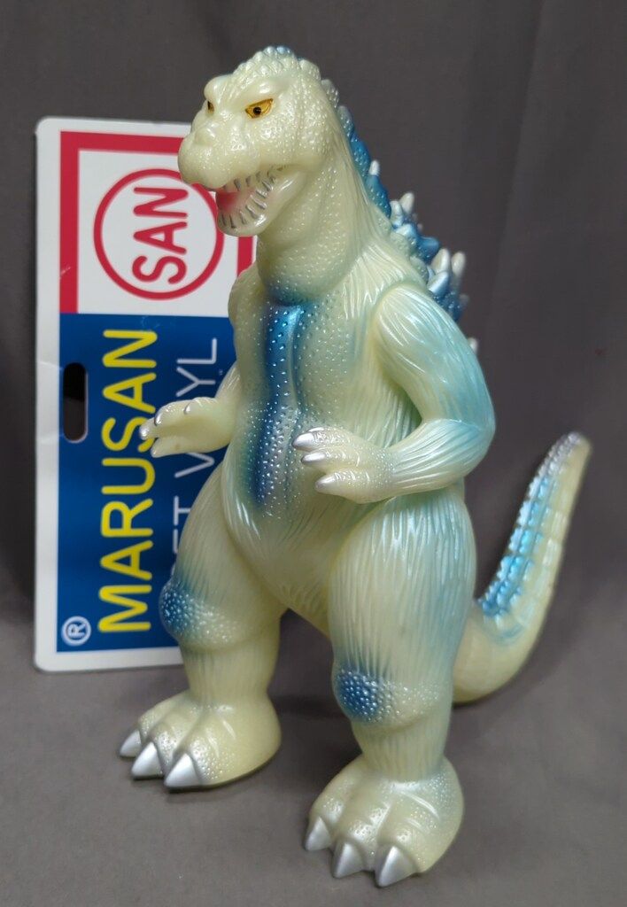 マルサン MARUSAN SOFT VINYL モスゴジ 蓄光成型 銀&青メタ