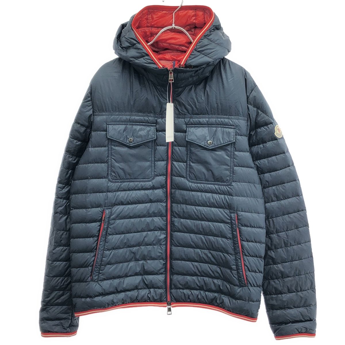 MONCLER モンクレール CLOVIS ジップアップナイロンフーデッドダウン
