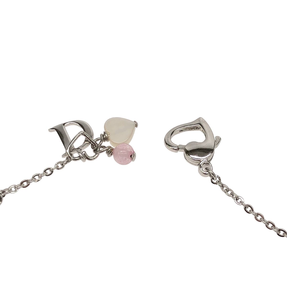 ^*^様 Dior ハートモチーフ ブレスレット Christian Dior クリスチャンディオール ハートモチーフチェーン