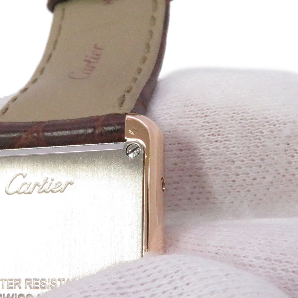 カルティエ タンクソロ SM W5200024 Cartier シルバー文字盤 楽天市場】カルティエ タンクソロXL 自動巻 箱 保証書 シルバー