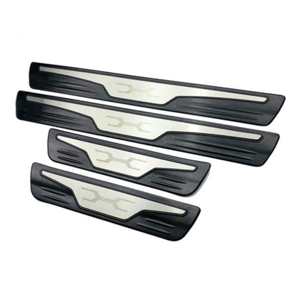 80系 ハリアー サイドステップ スカッフプレート 4点セット 全2色