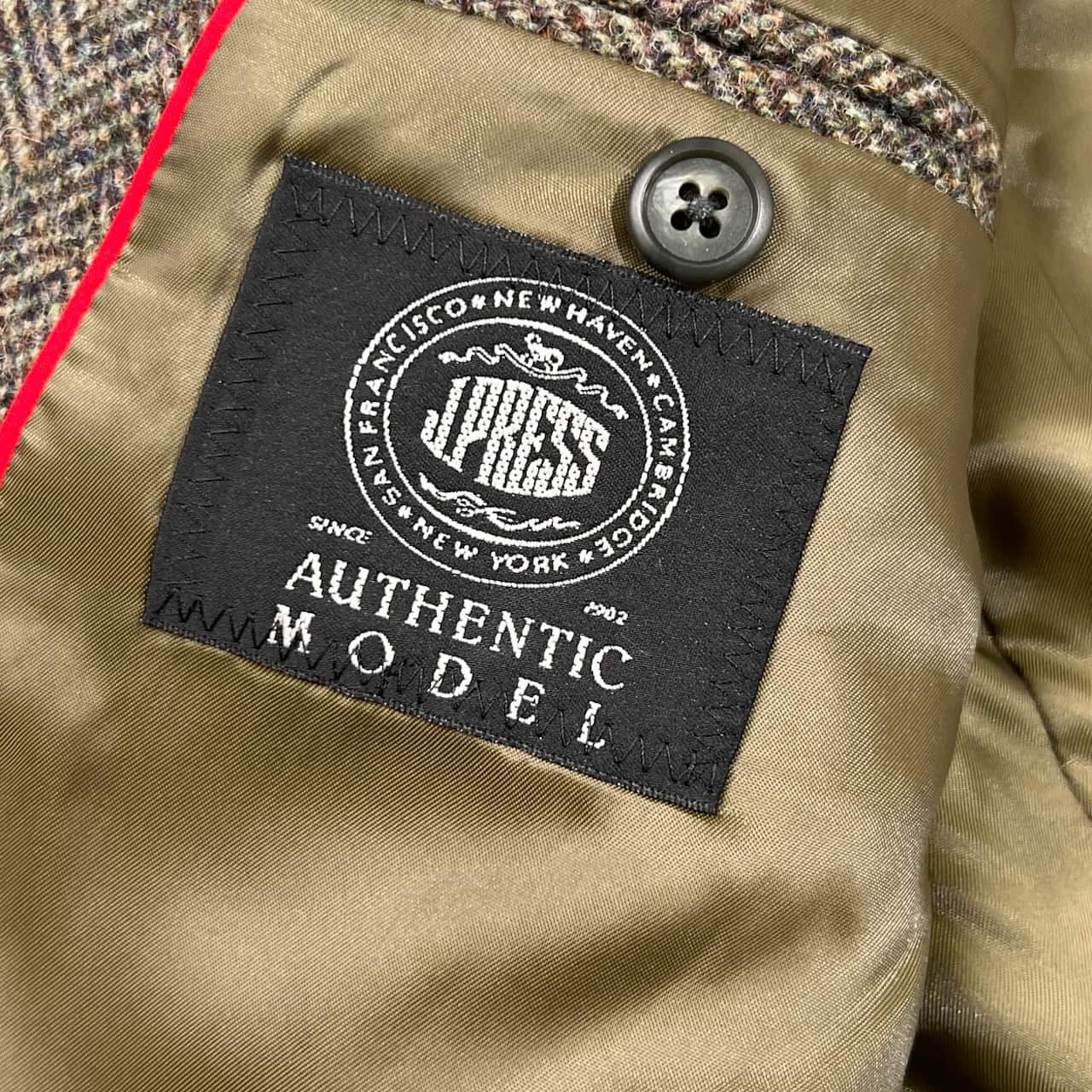J.PRESS ジェイプレス AUTHENTIC MODEL ヘリンボーン 段返3B くるみ