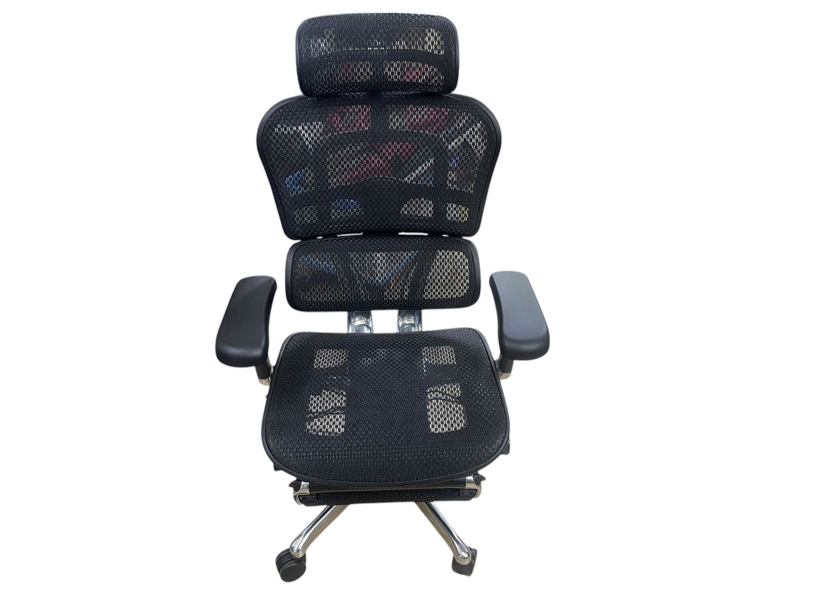 ♥品エルゴヒューマンプロ2 Ergohuman Pro 2 オットマン内蔵型 DR 高機能オフィスチェア メッシュ ブラック 人間工学設計 可動アーム 昇降リクライニング機能付き2077628 2077628