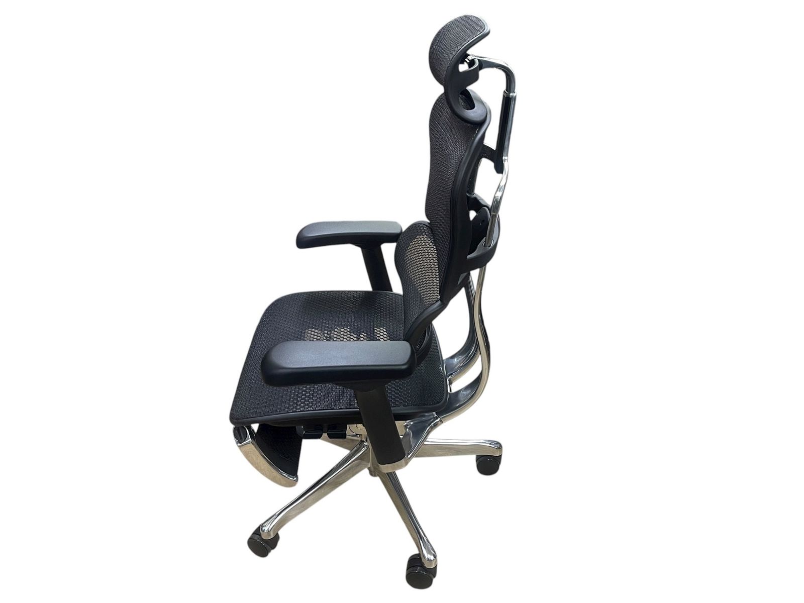 ♥品エルゴヒューマンプロ2 Ergohuman Pro 2 オットマン内蔵型 DR 高機能オフィスチェア メッシュ ブラック 人間工学設計 可動アーム 昇降リクライニング機能付き2077628 2077628