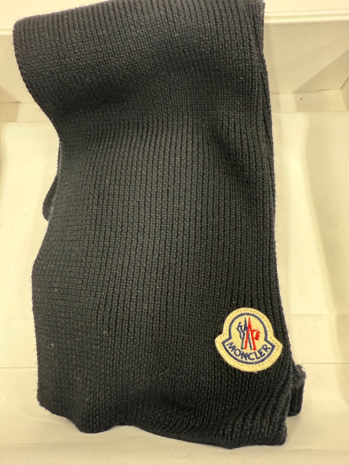 a-1MONCLER マフラー モンクレール BERRETTO SCIARPA マフラー ネイビー ウール