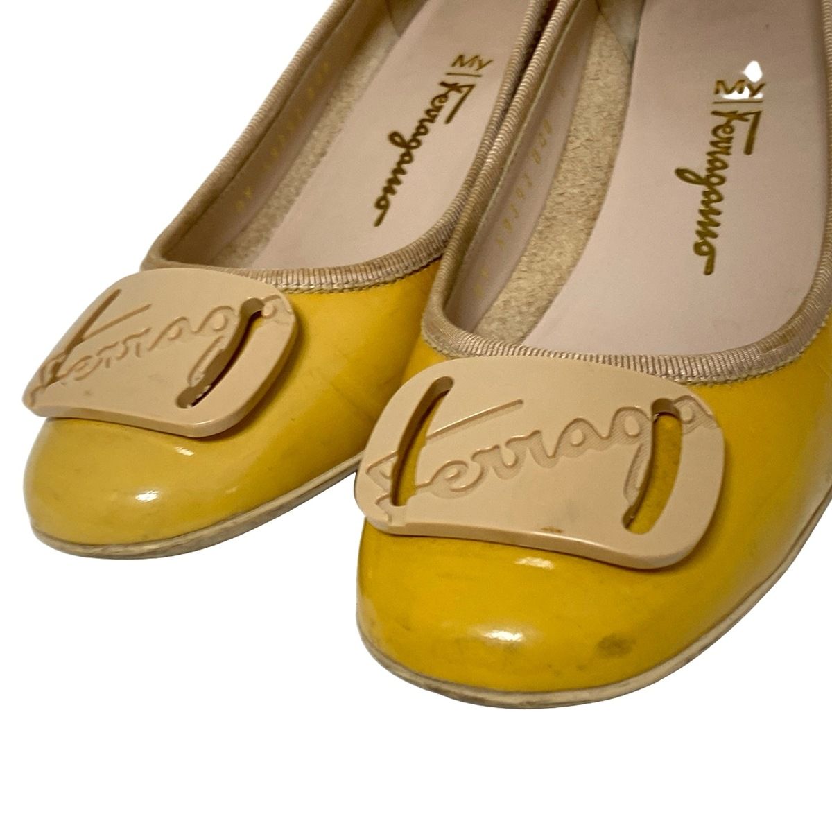 キャラメル！　My Ferragamo 　マイ フェラガモ パンプス My Ferragamo(マイ フェラガモ) パンプス 6D レディース - ダーク