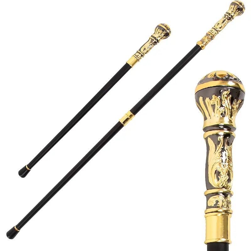 ラウンドヘッド ステッキ スチームパンク 93cm 短杖 ウォーキング コスプレ