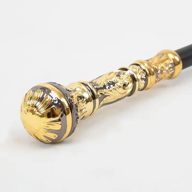 ラウンドヘッド ステッキ スチームパンク 93cm 短杖 ウォーキング コスプレ