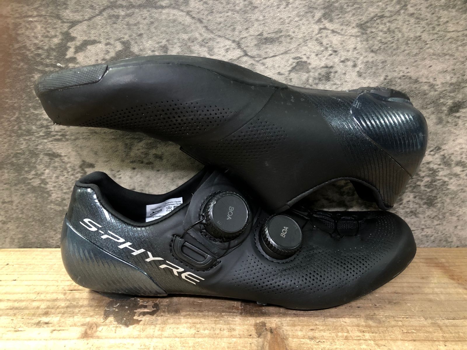 JN907 シマノ SHIMANO SH-RC903 ビンディングシューズ SPD-SL EU38 黒 ソール傷 BRIGHTFACE_UK