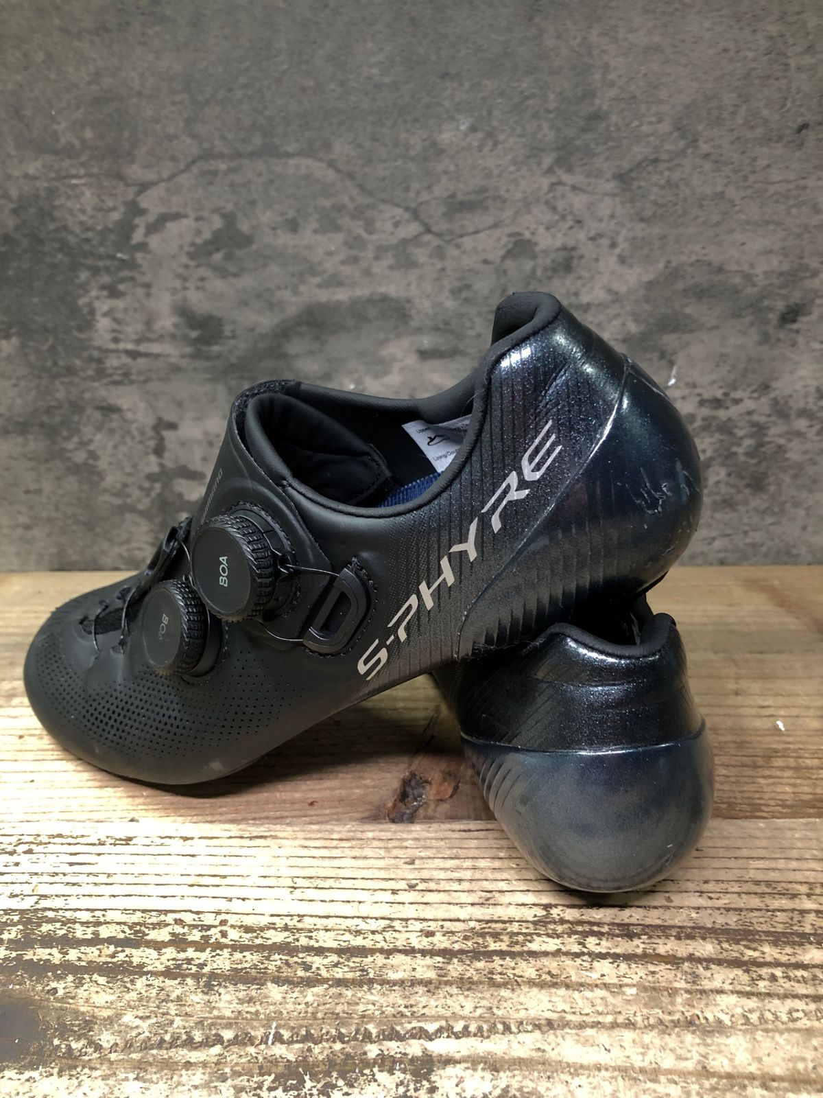 JN907 シマノ SHIMANO SH-RC903 ビンディングシューズ SPD-SL EU38 黒 ソール傷