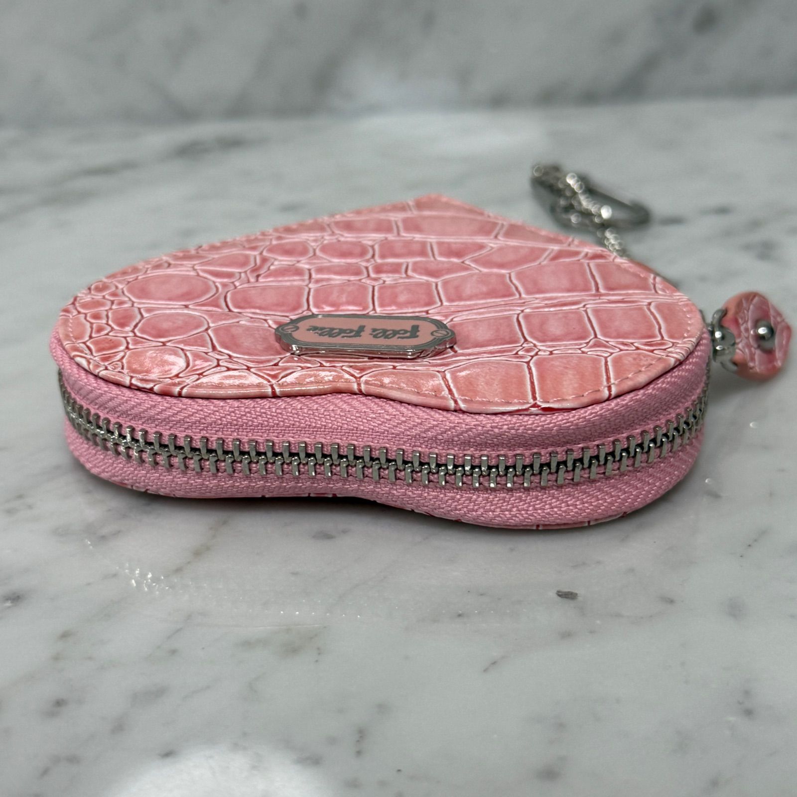 Folli Follie フォリフォリ コインケース ハート クロコダイル 小銭 