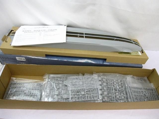 未組立 プラモデル アメリカ海軍 戦列艦 ルイジアナ BB 71 1 350