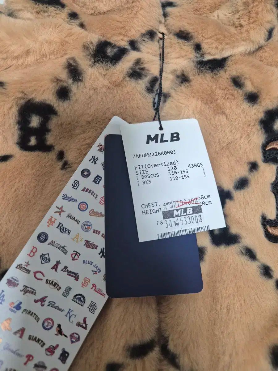 MLB キッズ ダイヤモノグラム フリースアウター 120