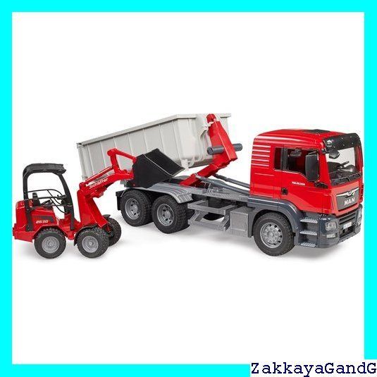 bruder ブルーダー MAN コンテナBOXトラック＆Schaffer コンパクトローダー BR 03767 66