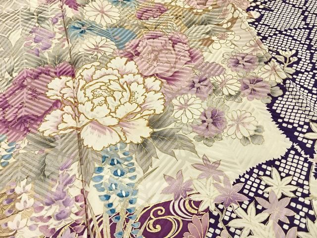 平和屋着物□豪華振袖 駒刺繍 絞り 陶器花文 逸品 CAAB8254dy 平和屋