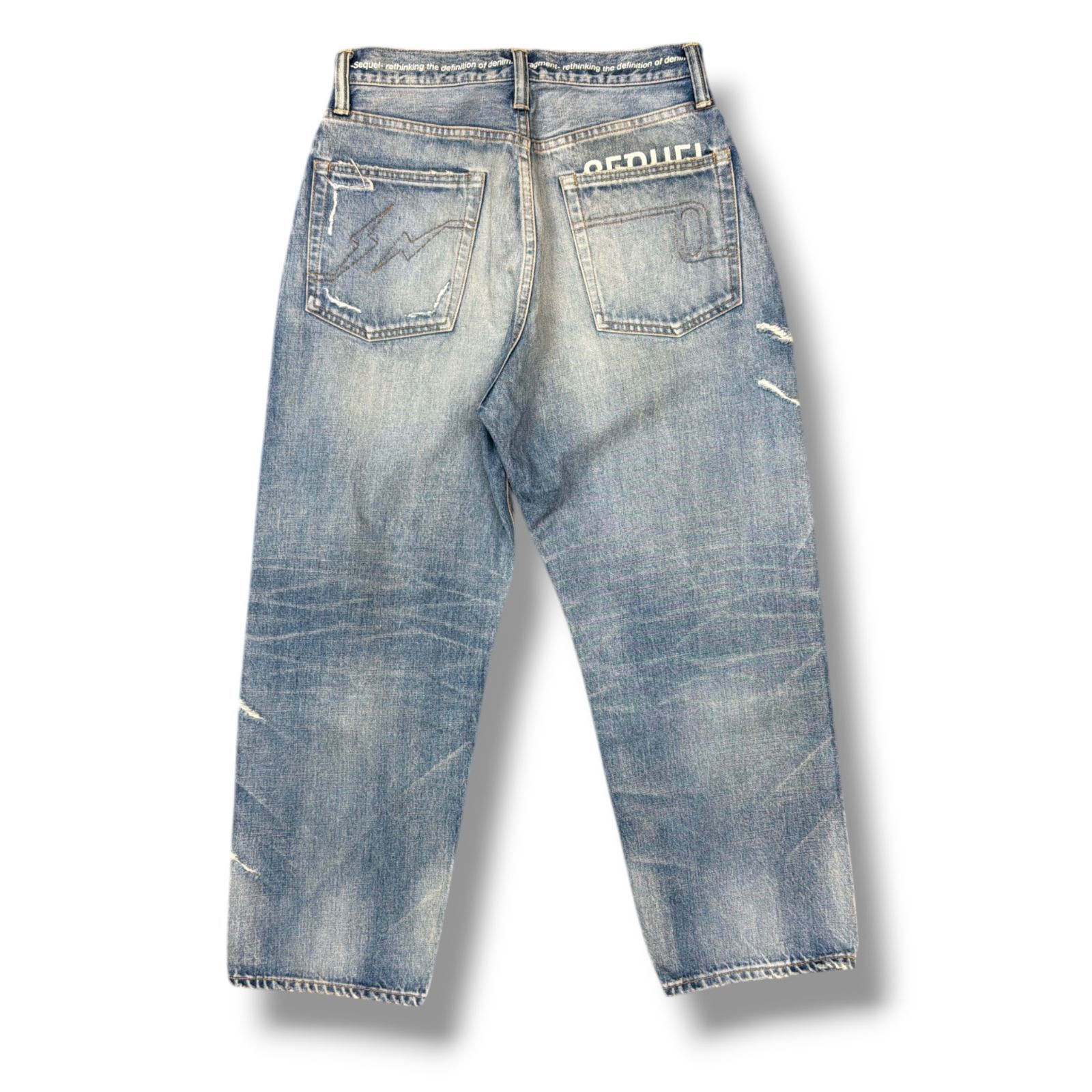 シークエル 注文 sequel fragment 生立体デニムパンツ サイズL SEQUEL