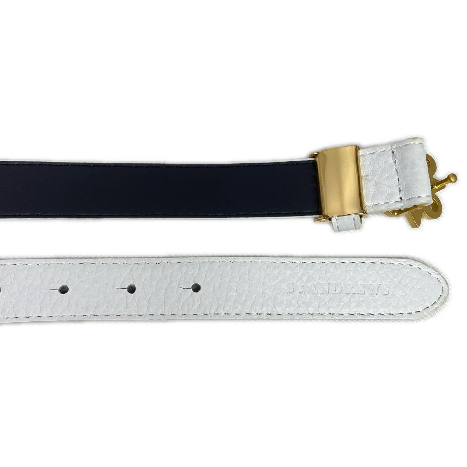 ホワイト 細ベルト