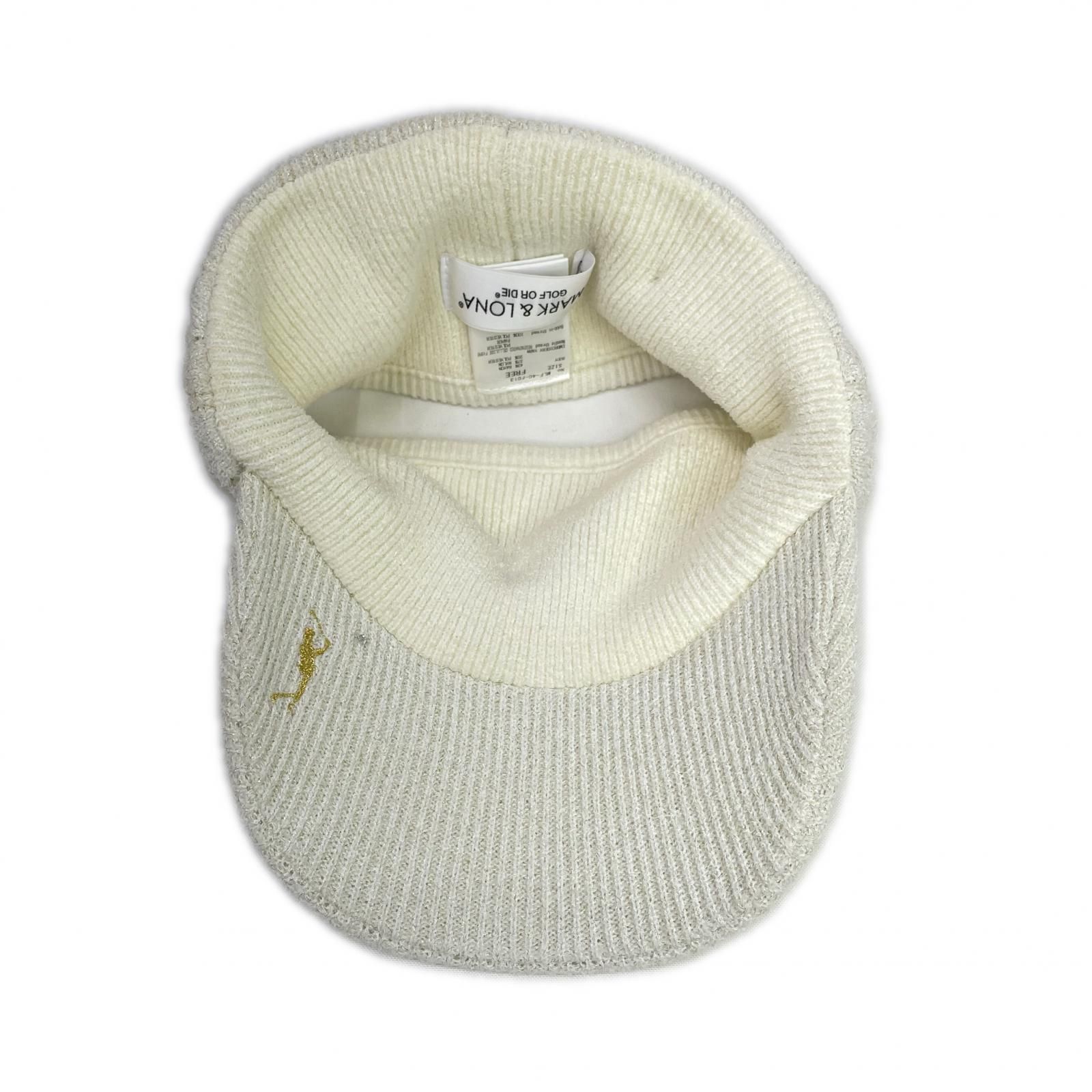 MARK & LONA ゴルフバイザー スカルワッペンサンバイザー MARK & LONA