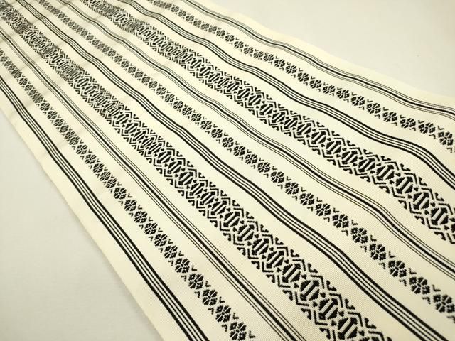 平和屋着物◎本場筑前博多織 八寸名古屋帯 献上 正絹 逸品 DAAY6178ea