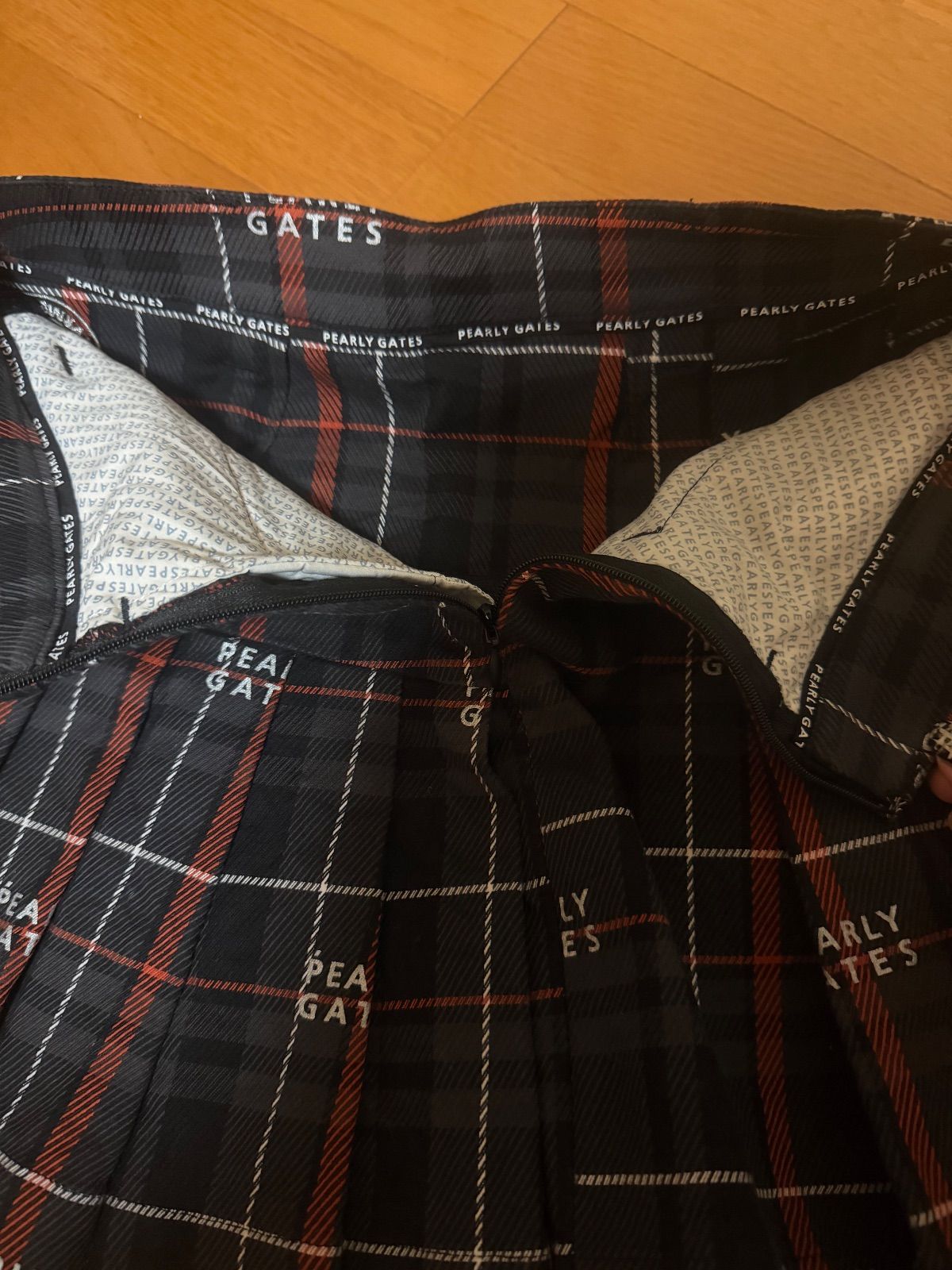 チェックスカート 00