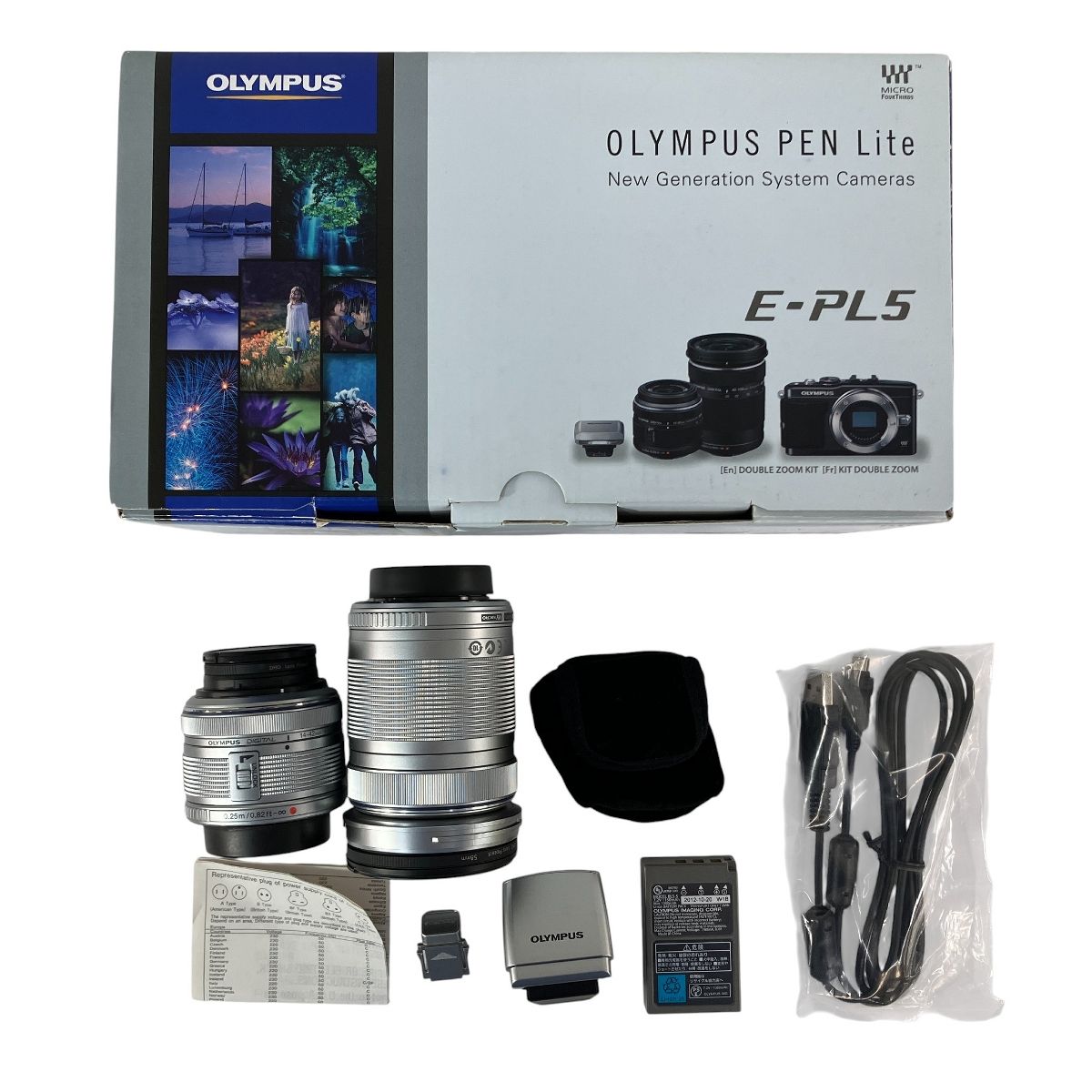 OLYMPUS PEN Lite E PL 5 SLV デジタルカメラ ミラーレス 一眼カメラ オリンパス 訳有