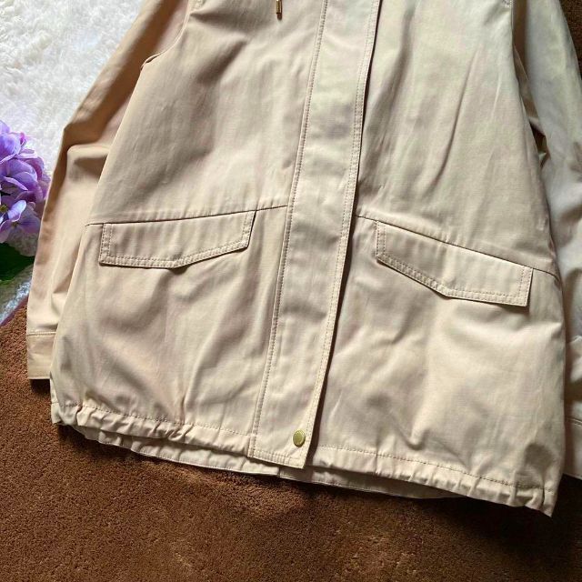 ニューヨーカー コンパクトギャバ ライナー付き モッズコート ベージュ レディース 9号サイズ NEW YORKER 近年モデル