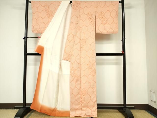 平和屋着物□上質な小紋 総絞り 亀甲繋ぎ 正絹 逸品 DAAX7425qp - メルカリ