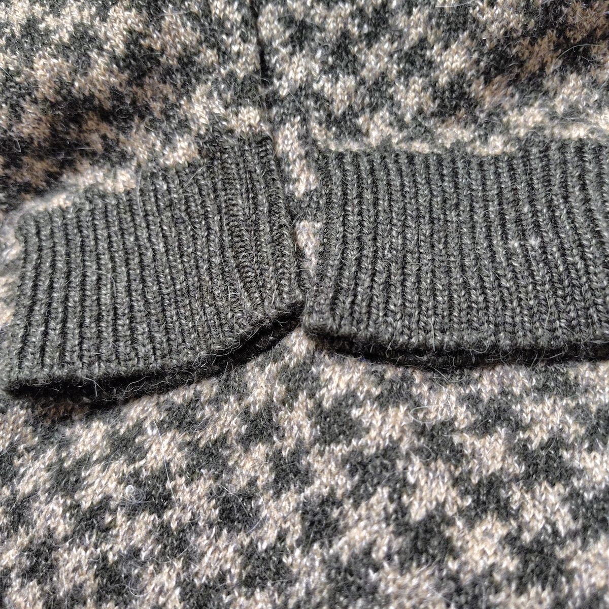 ChristianDiorSports クリスチャンディオールスポーツ 長袖セーター サイズM レディース - ベージュ×カーキ Vネック ミニワンピ 長袖 