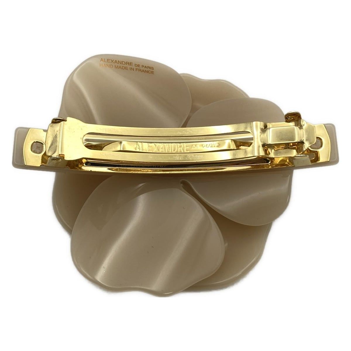 ALEXANDRE de PARIS アレクサンドル ドゥ パリ バレッタ - ベージュ ラインストーン