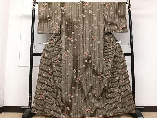 平和屋着物□小紋 舞花文 洗える着物 CAAZ0773xi - メルカリ