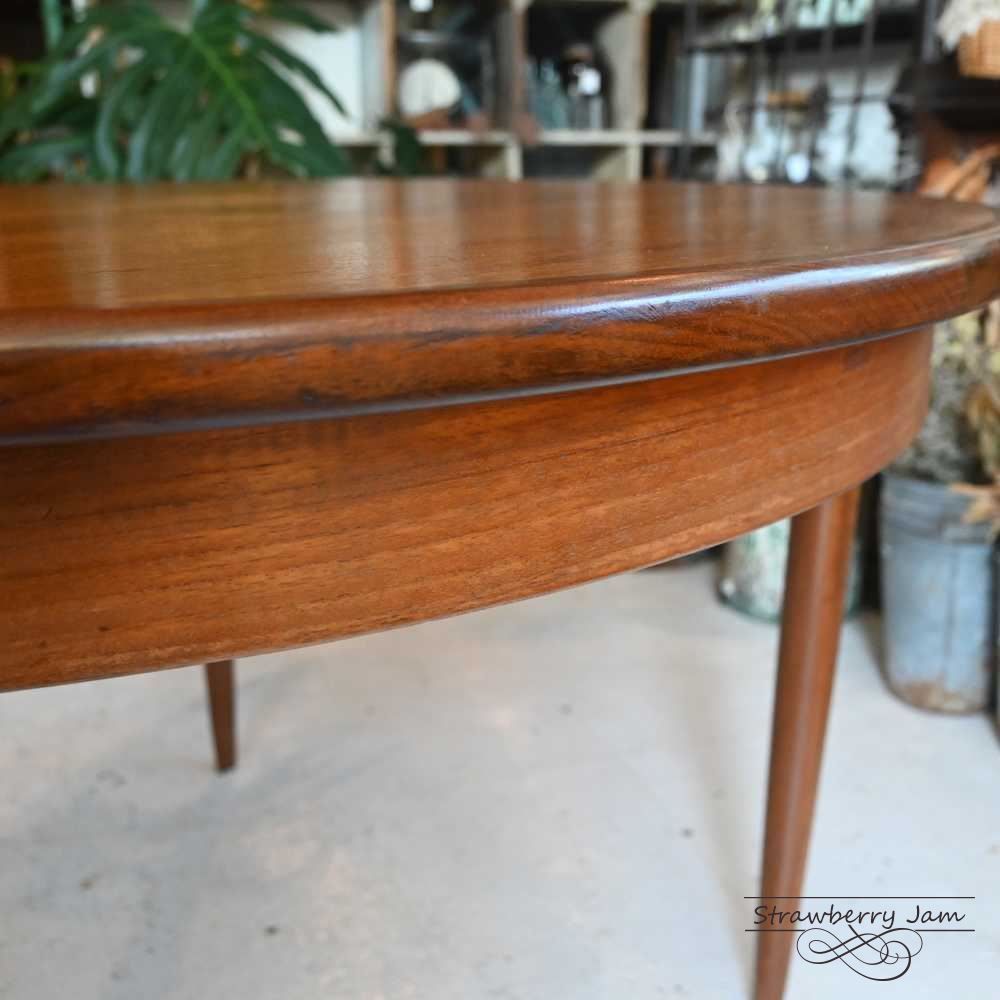 L3705-30-5 英国アンティーク Gplan ジープラン 北欧 ラウンドテーブル エクステンションテーブル ダイニングテーブル テーブル 丸テーブル イギリス MARWIL-DEMENAGEMENTS_CH