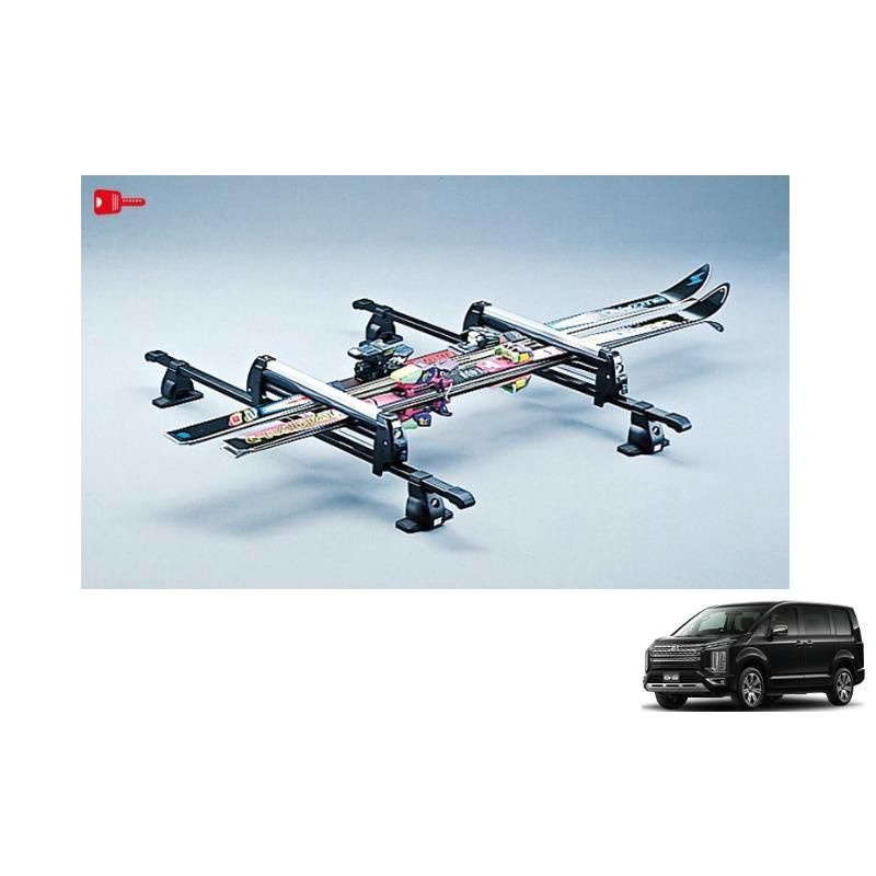 送料無料 ZT スキー＆スノーボードアタッチメント 平積みショート ミツビシ純正用品 デリカ D5 CV1W ＭＺ532284