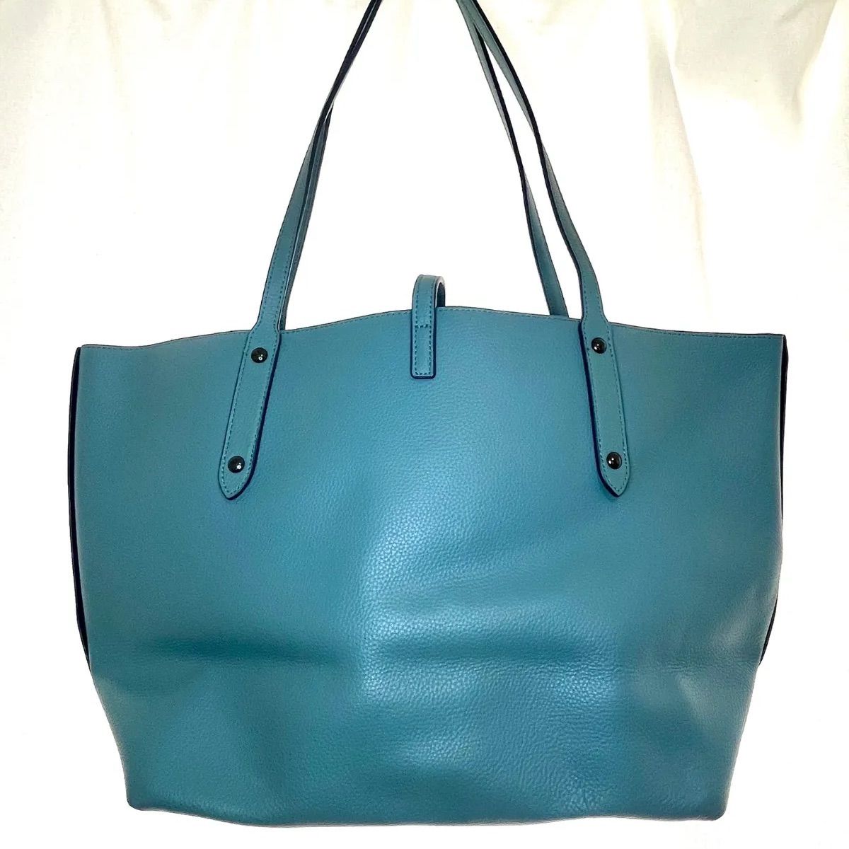 COACH トートバッグ 水色 ブルー マーケット 58849 コーチ - メルカリ