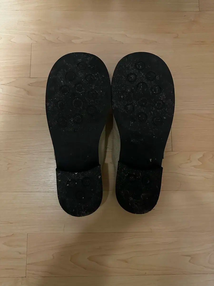  MOVE ジオミュール R 23 M 104 アイボリー スウェード ローファー ブーツ 革靴