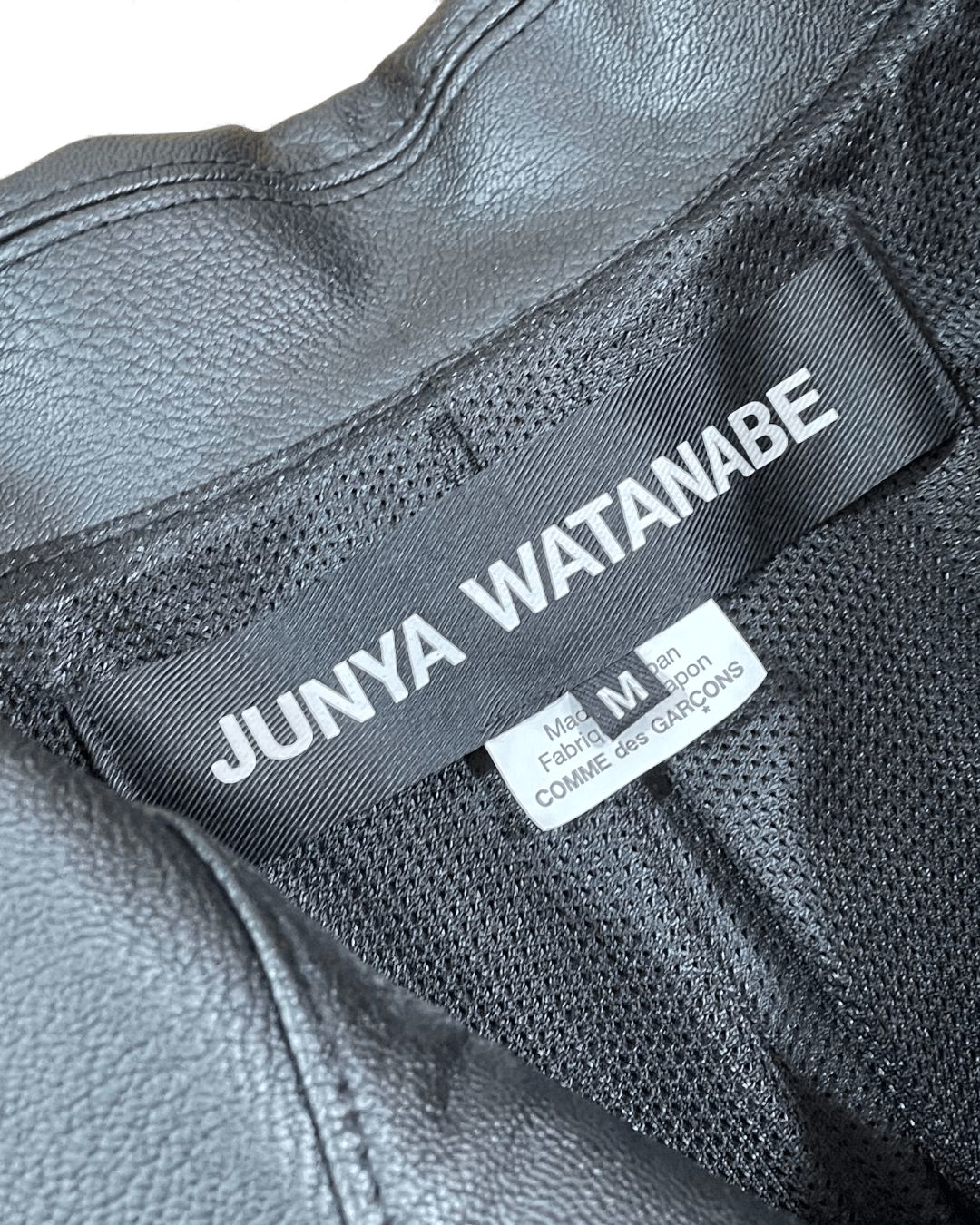 24SS JUNYA WATANABE COMME des GARCONS レザー ライダース ジャケット M 黒 ブラック BLACK JM-J026 ジュンヤワタナベ コムデギャルソン GULLKHAN_COM